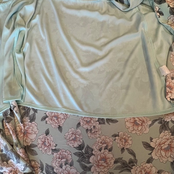 Altar'd State Women's Mint Floral Ruffle lined boho Dress, Size Medium - Picture 7 of 16